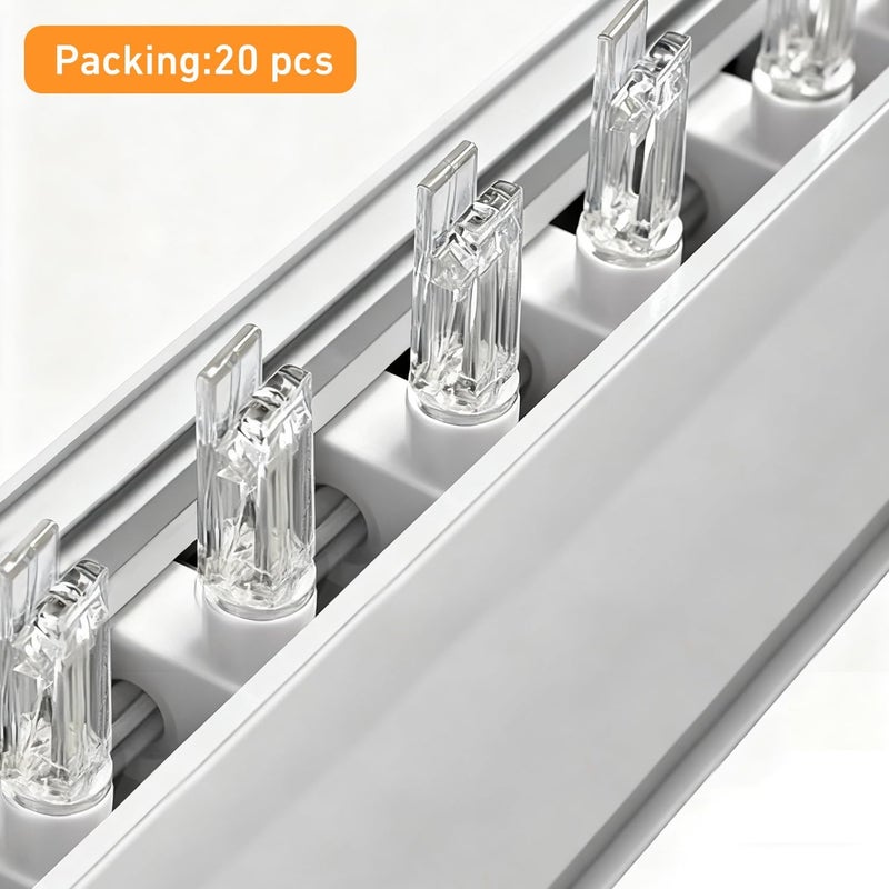 Rollerhouse 20 PCS Vertical Blinds Replacement Stems and Gears – Ideal for Standard Vertical Blinds,Easy Snap-On Installation - Image 4